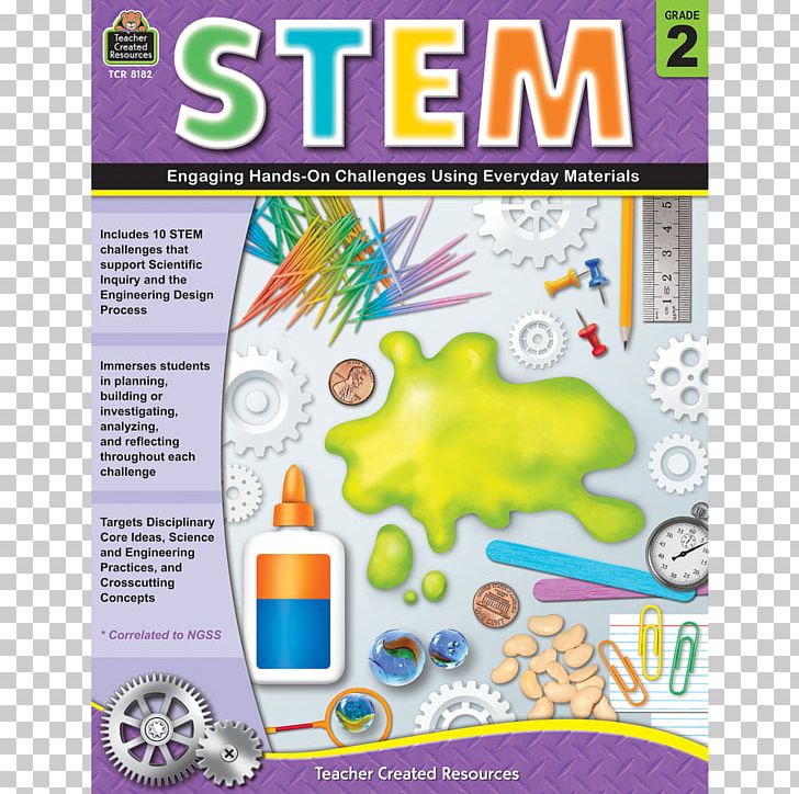 STEM: Engaging Hands-On Challenges Using Everyday Materials Science PNG, Clipart, Art Paper, Book, Book Cover Material, Educational Stage, Fifth Grade Free PNG Download