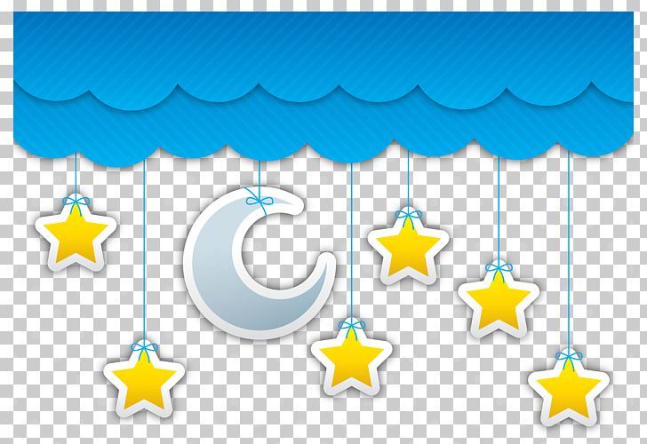 Star Moon Night Sky Cloud PNG, Clipart, Area, Blue, Blue Background, Border, Cloud Free PNG Download