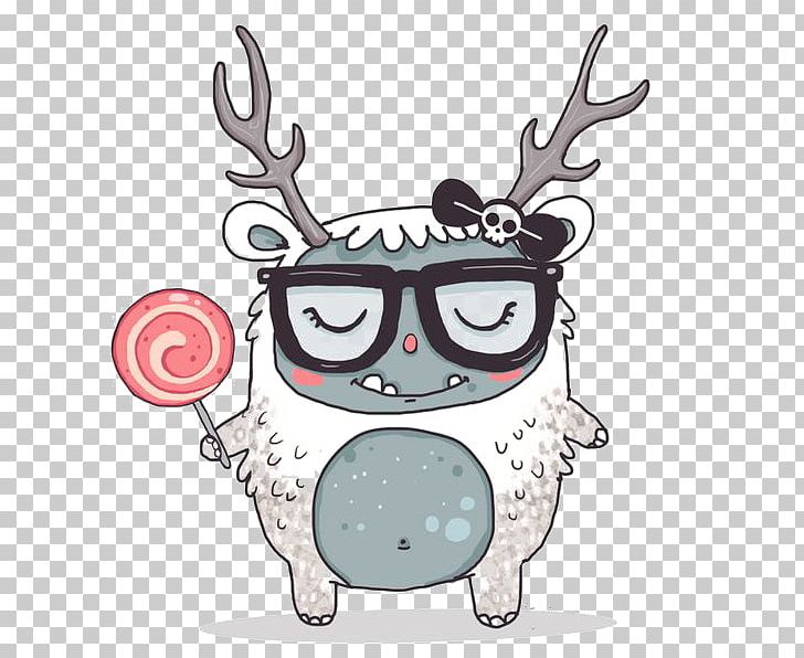 Yeti Monster Drawing Illustration PNG, Clipart, Antler, Antlers, Black White, Cartoon, Cartoon Monster Free PNG Download