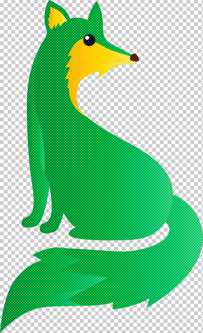 Green Animal Figure Bird Beak PNG, Clipart, Animal Figure, Beak, Bird, Green, Watercolor Fox Free PNG Download