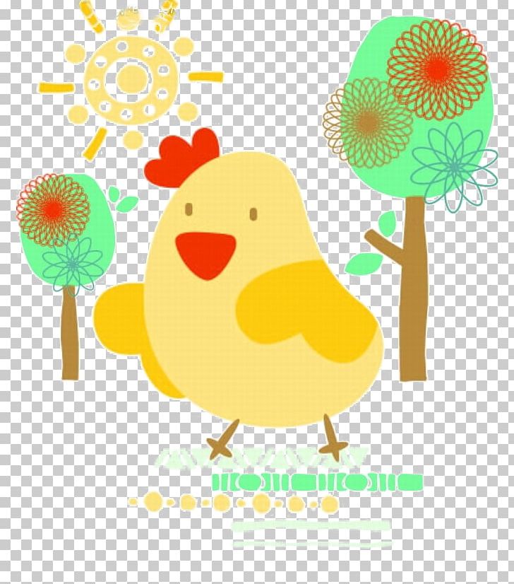 Chicken Cartoon Watercolor Painting Illustration PNG, Clipart, Animation, Art, Bea, Bird, Cartoon Free PNG Download