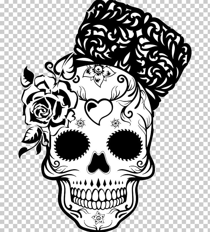 Human Skull Symbolism Calavera Day Of The Dead Death PNG, Clipart, Art, Black, Black And White, Bone, Calavera Free PNG Download