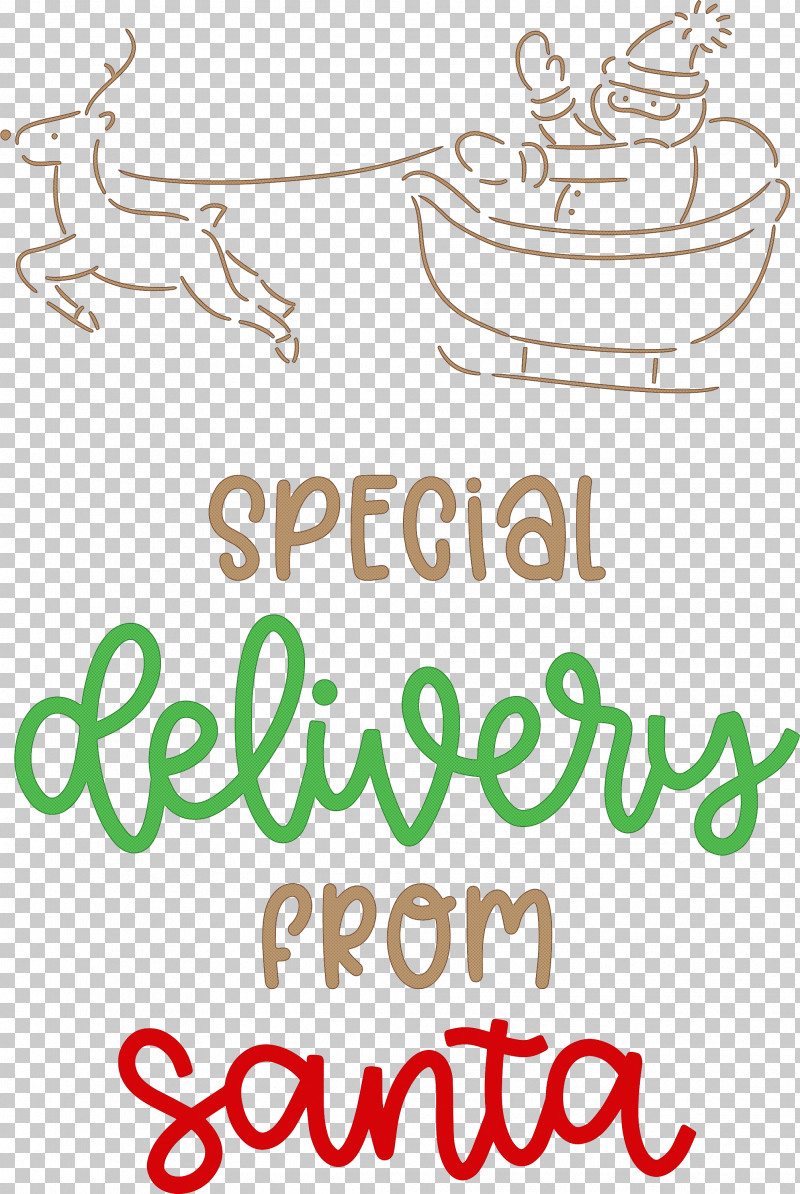 Special Delivery From Santa Santa Christmas PNG, Clipart, Biology, Christmas, Geometry, Happiness, Line Free PNG Download