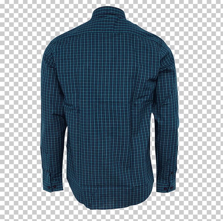 Long-sleeved T-shirt Tartan PNG, Clipart, Active Shirt, Blue, Button, Clothing, Cobalt Blue Free PNG Download