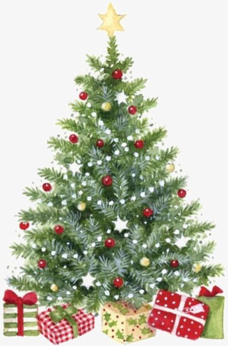 Watercolor Christmas Tree PNG, Clipart, Christmas, Christmas Clipart