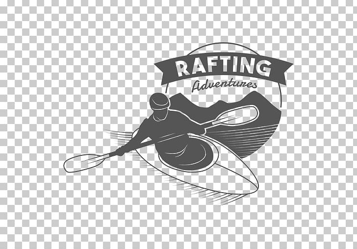 Logo Rafting Label Paddle PNG, Clipart, Black, Black And White, Brand, Camping, Canoe Free PNG Download