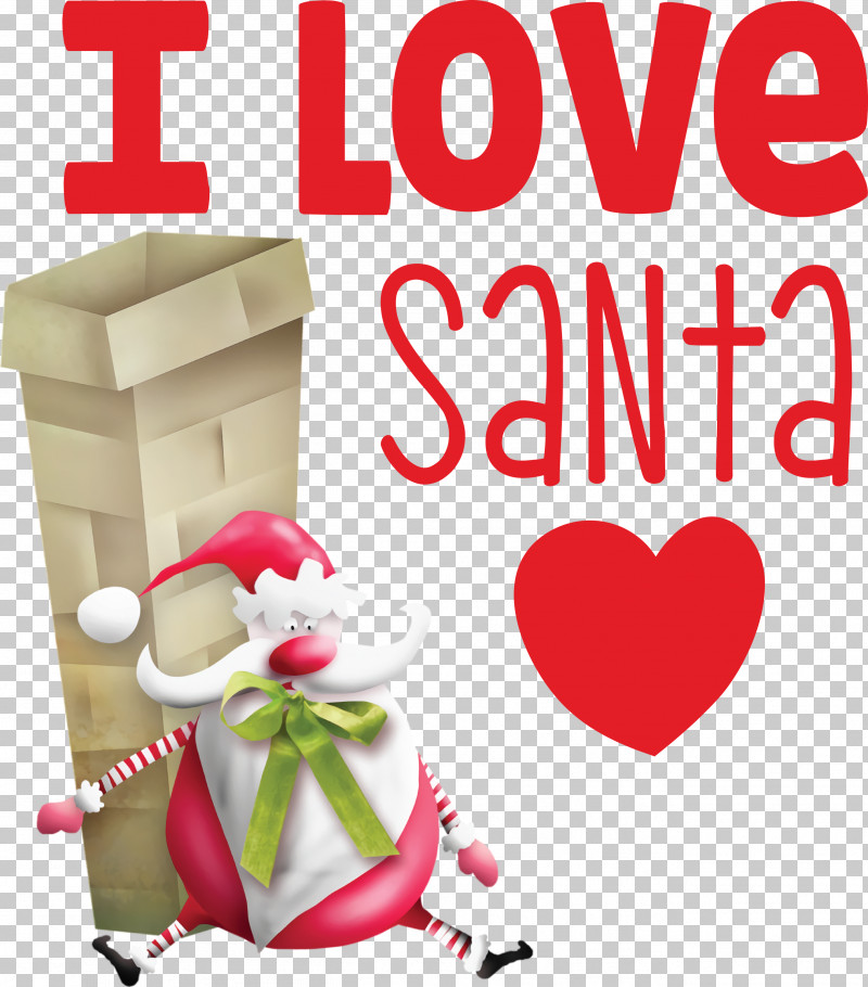 I Love Santa Santa Christmas PNG, Clipart, Christmas, Christmas Day, Christmas Gift, Christmas Ornament, Christmas Tree Free PNG Download