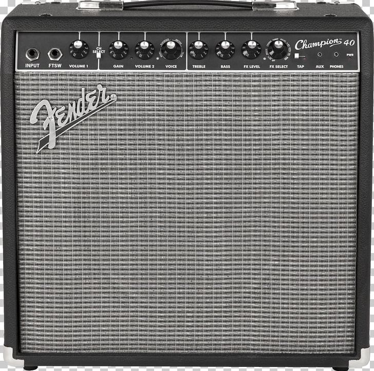 Guitar Amplifier Fender Champion 40 Electric Guitar PNG, Clipart, Amplifier, Champion, Chorus Effect, Combo, Delay Free PNG Download