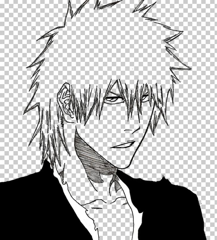 Ichigo Kurosaki Rukia Kuchiki Fan Art Bleach Sketch PNG, Clipart, Arm, Art, Artwork, Black, Black And White Free PNG Download