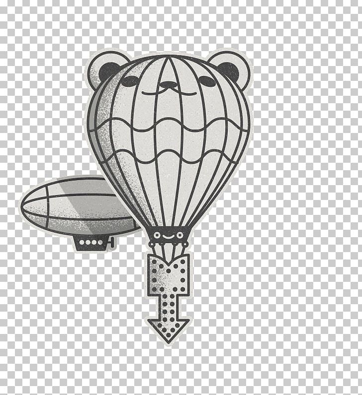 Product Design Hot Air Balloon Line Black PNG, Clipart, Balloon, Black, Black And White, Hot Air Balloon, Line Free PNG Download