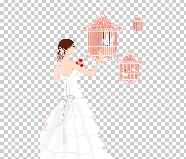 Bride Birdcage PNG, Clipart, Art, Bird Cage, Bridal Clothing, Cage, Dress Free PNG Download