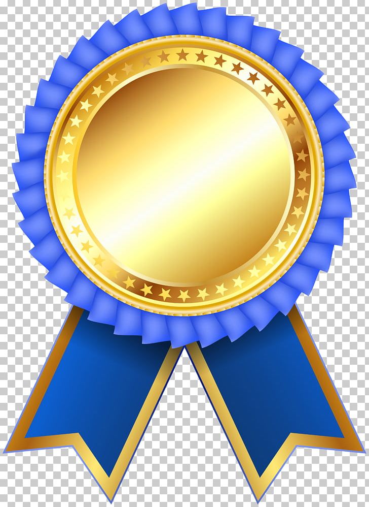 Medal Ribbon Rosette PNG Clipart Award Blue Blue 