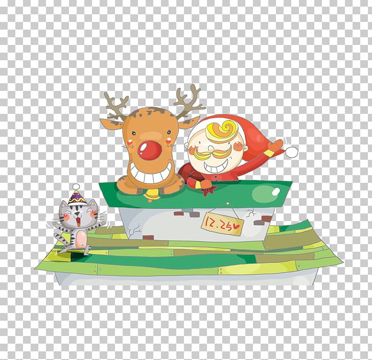 Reindeer Christmas Santa Claus PNG, Clipart, Cartoon, Christmas Background, Christmas Decoration, Christmas Frame, Christmas Lights Free PNG Download