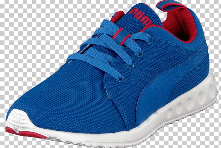 puma red and blue sneakers