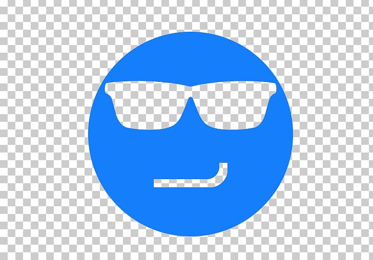 Eyewear Sunglasses Smiley Smirk PNG, Clipart, Area, Blue, Circle, Computer Icons, Electric Blue Free PNG Download