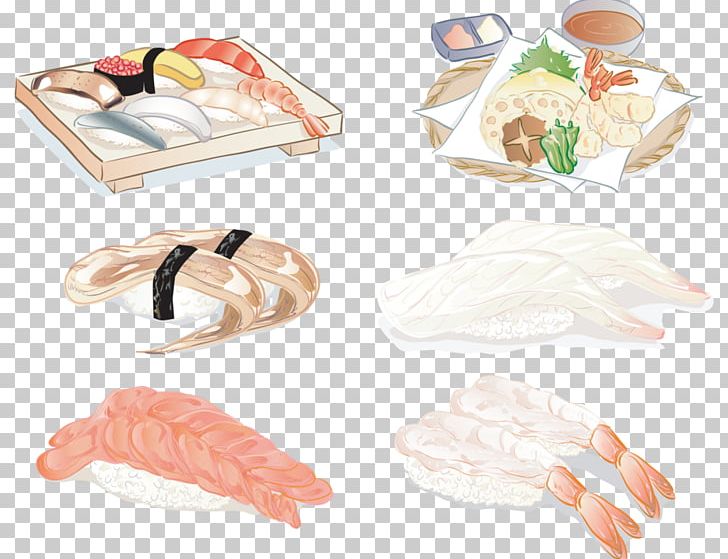 Sushi Makizushi Sashimi Tempura Food PNG, Clipart, Cartoon, Cuisine, Finger, Fish, Fish Products Free PNG Download