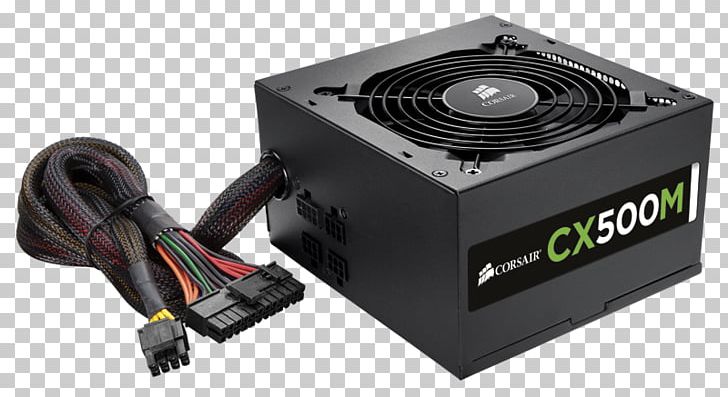 Power Supply Unit 80 Plus Corsair Components Corsair CX500M Power Converters PNG, Clipart, 80 Plus, Computer, Computer Cooling, Corsair, Corsair Components Free PNG Download