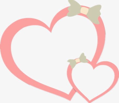 Double Heart Border Fig. PNG, Clipart, Beautiful, Border Clipart, Border Clipart, Bow, Double Clipart Free PNG Download