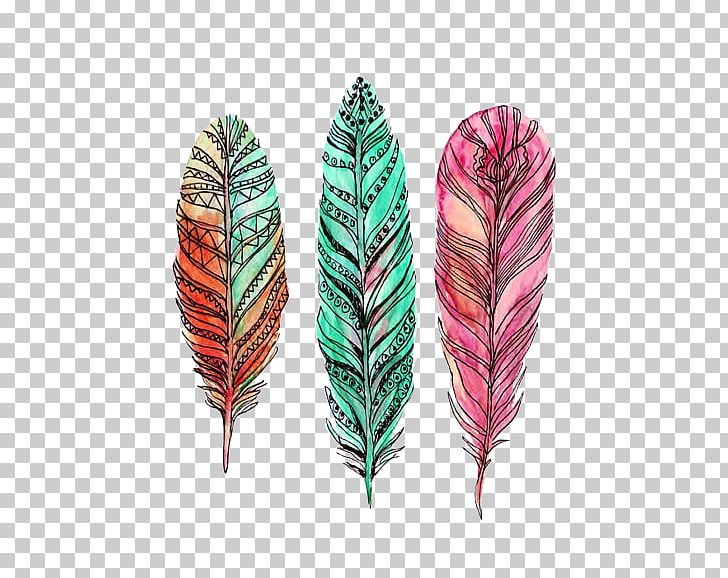 Feather Watercolor Painting Drawing Art PNG, Clipart, Animals, Art, Blue, Bunny, Color Free PNG Download