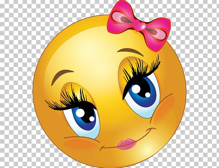 blushing emoticon with eyelashes