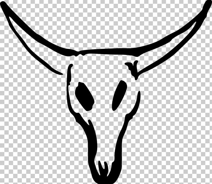 Texas Longhorn Skull PNG, Clipart, Art, Black And White, Bone, Bull, Bull Skull Free PNG Download