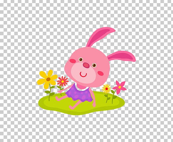 Easter Bunny Petal Rabbit Cartoon PNG, Clipart, Animal, Animals, Cartoon, Colour, Computer Free PNG Download