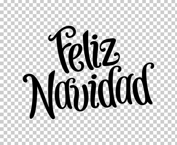 Christmas Feliz Navidad PNG, Clipart, Area, Black, Black And White, Brand, Calligraphy Free PNG Download
