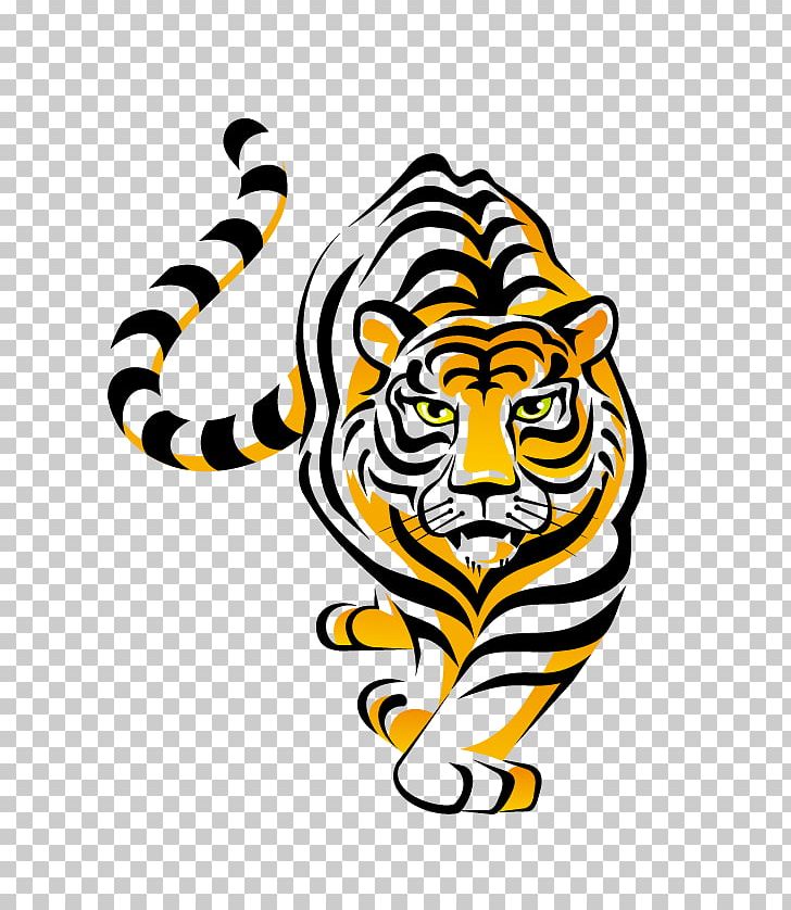 tiger in school clipart