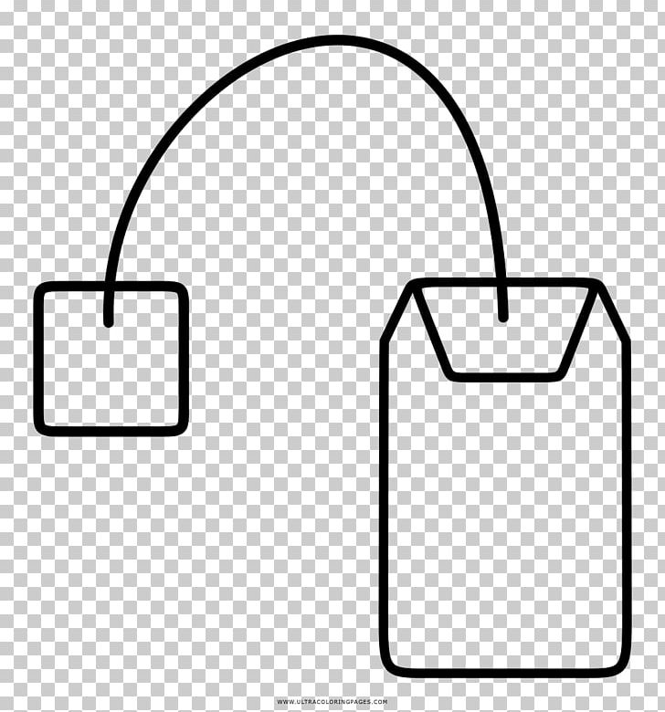Tea Bag Coloring Book Drawing PNG, Clipart, Angle, Area, Bag, Black, Black And White Free PNG Download