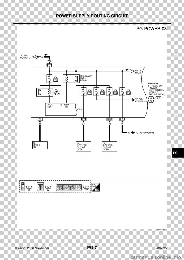 2007 Nissan 350Z Technical Drawing Electronic Circuit Paper PNG, Clipart, 2007 Nissan 350z, Angle, Black And White, Cars, Diagram Free PNG Download