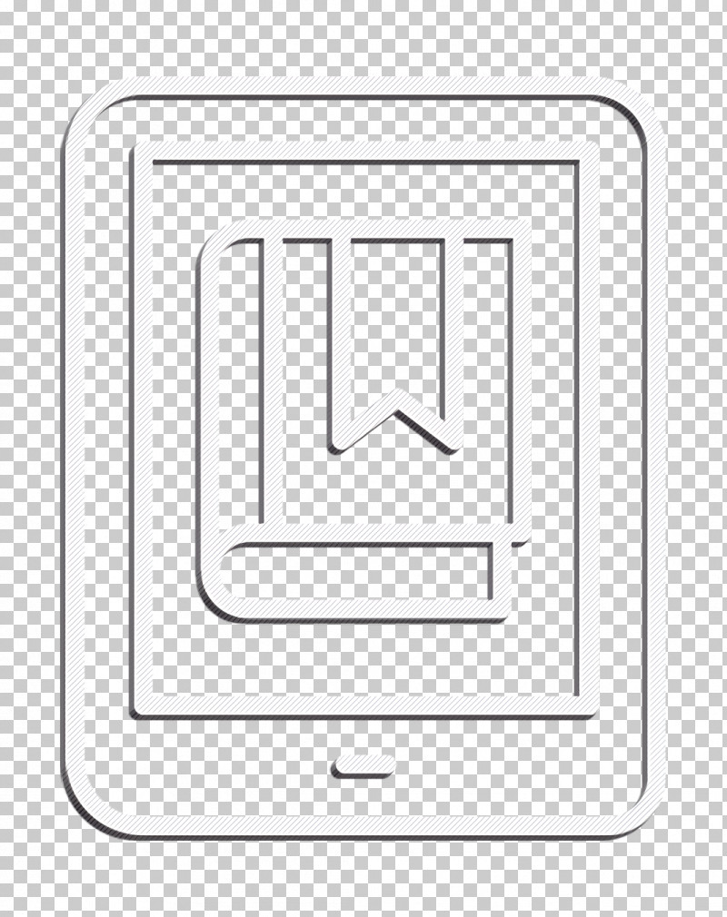 School Icon Ebook Icon PNG, Clipart, Blackandwhite, Ebook Icon, Line, Logo, Rectangle Free PNG Download