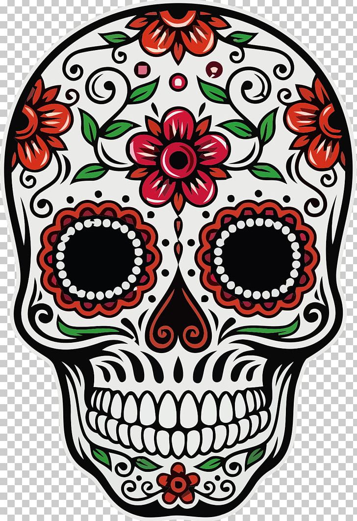 Calavera Day Of The Dead Skull Death Mexican Cuisine PNG, Clipart, Bone ...