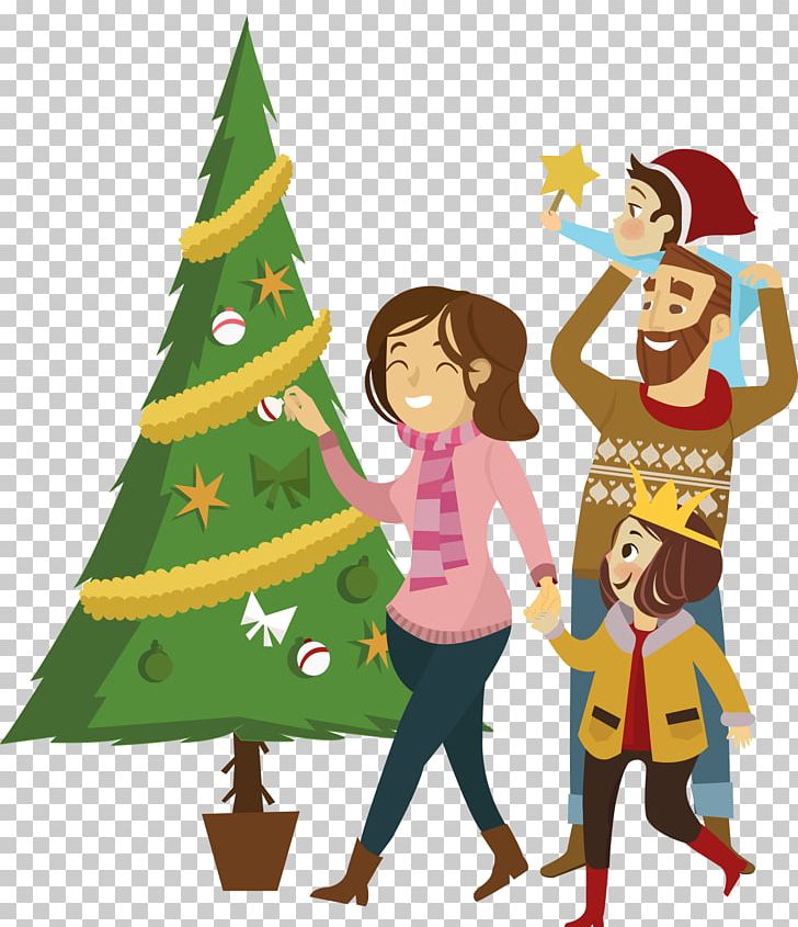 Christmas Tree Family Euclidean PNG, Clipart, Christmas Background, Christmas Decoration, Christmas Elements, Christmas Frame, Christmas Lights Free PNG Download