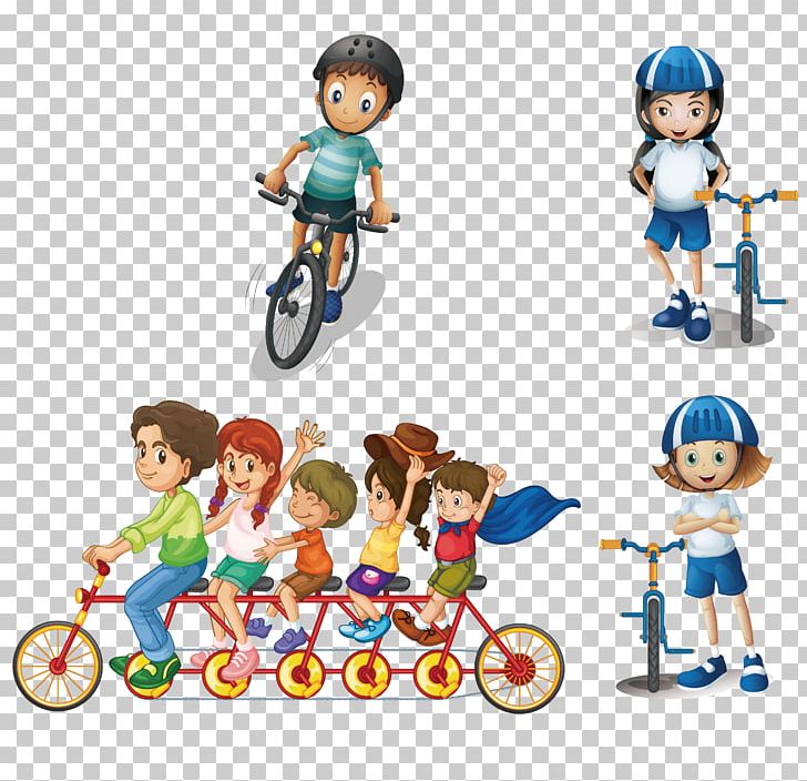 Bicycle Family Cycling Illustration PNG, Clipart, Cartoon, Child, Cycle, Cycling Vector, Games Free PNG Download