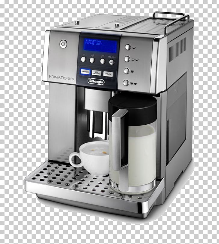 Espresso Cappuccino Coffeemaker De'Longhi PNG, Clipart, Cappuccino, Coffee, Coffee Machine, Coffeemaker, Delonghi Free PNG Download