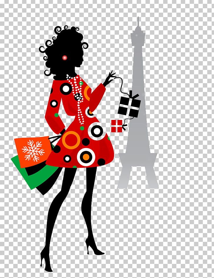 Eiffel Tower Cartoon Illustration PNG, Clipart, Business Woman, Curly, Download, Dress, Fashion Free PNG Download