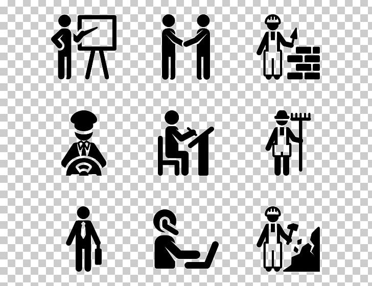 Computer Icons Job Profession Icon Design Avatar PNG, Clipart, Area, Avatar, Black, Black And White, Brand Free PNG Download