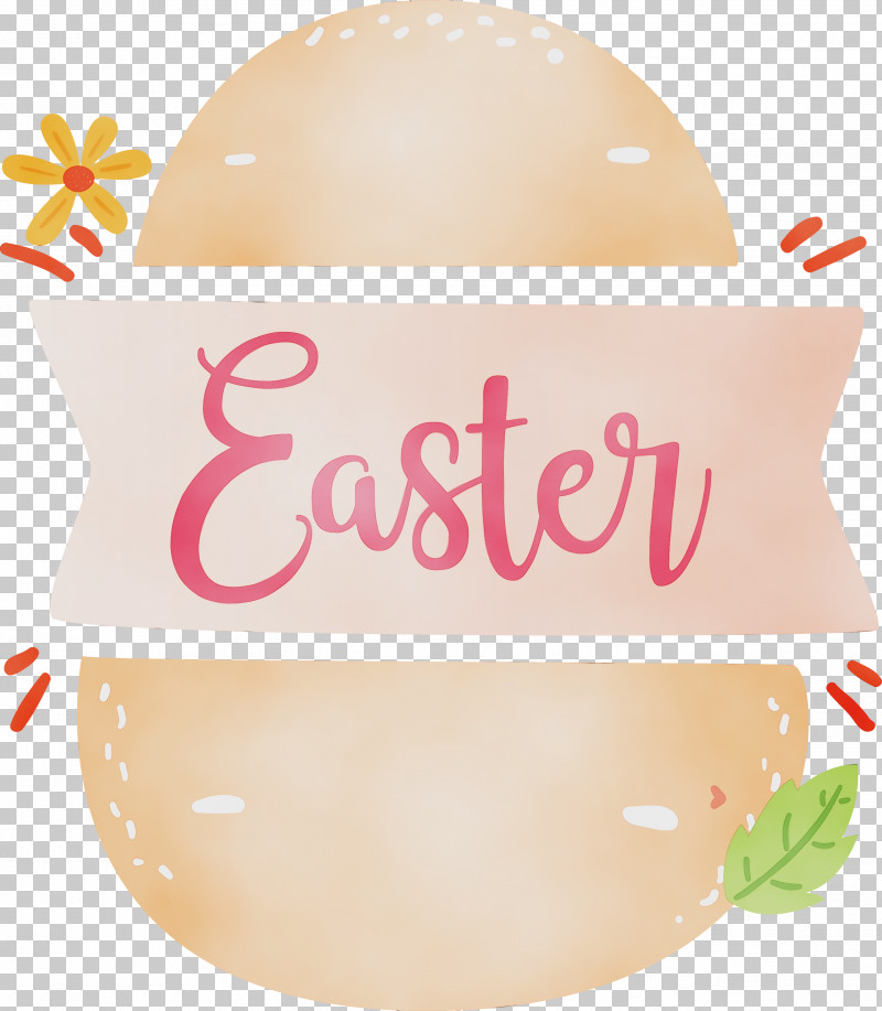 Pink Peach Beige Logo PNG, Clipart, Beige, Easter Day, Easter Sunday, Happy Easter, Logo Free PNG Download