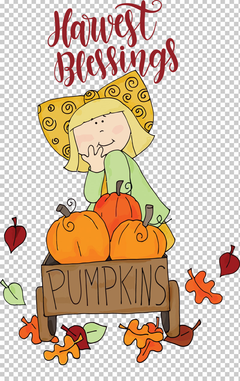 Harvest Blessings Thanksgiving Autumn PNG, Clipart, Autumn, Cartoon, Drawing, Harvest Blessings, Logo Free PNG Download