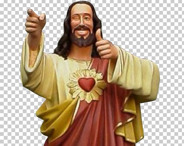 jesus thumbs up statue