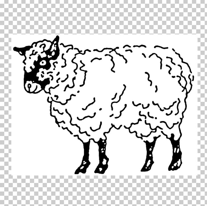 Sheep Cattle Ox Pack Animal PNG, Clipart, Area, Black And White, Cattle, Cattle Like Mammal, Cow Goat Family Free PNG Download