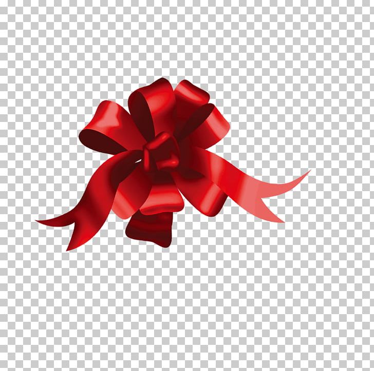 Red Ribbon Flower PNG, Clipart, Beautiful Garland, Beautifully Garland, Bow,  Cartoon, Christmas Free PNG Download