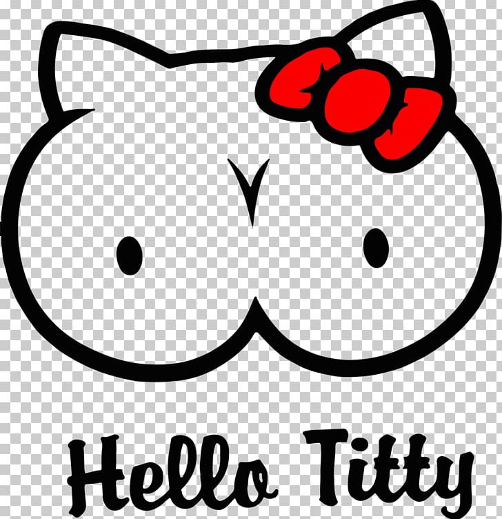Hello Kitty Decal T-shirt Sticker Breast PNG, Clipart, Black, Black And White, Breast, Bumper Sticker, Circle Free PNG Download