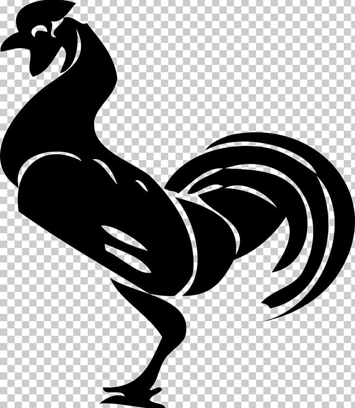Rooster Chicken PNG, Clipart, Animals, Artwork, Beak, Bird, Black And White Free PNG Download