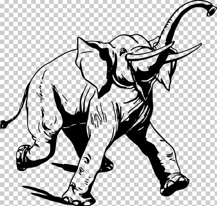Pack Animal Elephantidae Drawing PNG, Clipart, Art, Artwork, Black, Black And White, Cartoon Free PNG Download