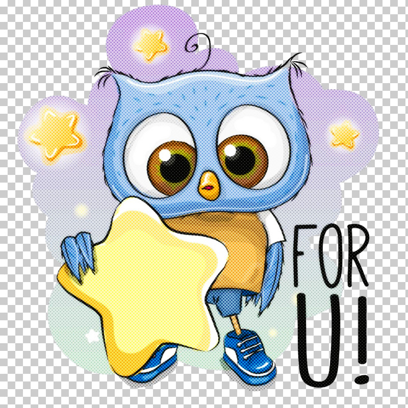 Cartoon Owl Yellow Sticker Bird Of Prey PNG, Clipart, Bird Of Prey, Cartoon, Owl, Sticker, Yellow Free PNG Download