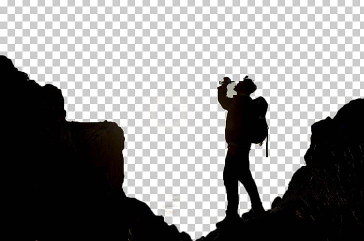 Mountaineering Silhouette Outdoor Recreation PNG, Clipart, Adventure, Black And White, Climber, Climbing, Computer Wallpaper Free PNG Download