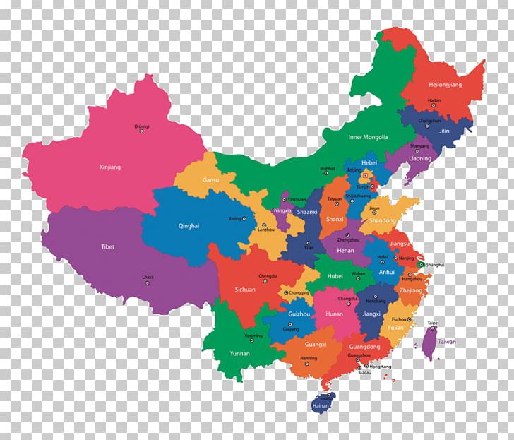 China Map PNG, Clipart, Area, Art, Capital Cities, China, Colorful Free PNG Download