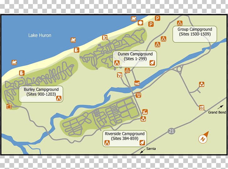 Ontario Parks Map Campsite Camping PNG, Clipart, Area, Backcountrycom, Beach, Camping, Campsite Free PNG Download