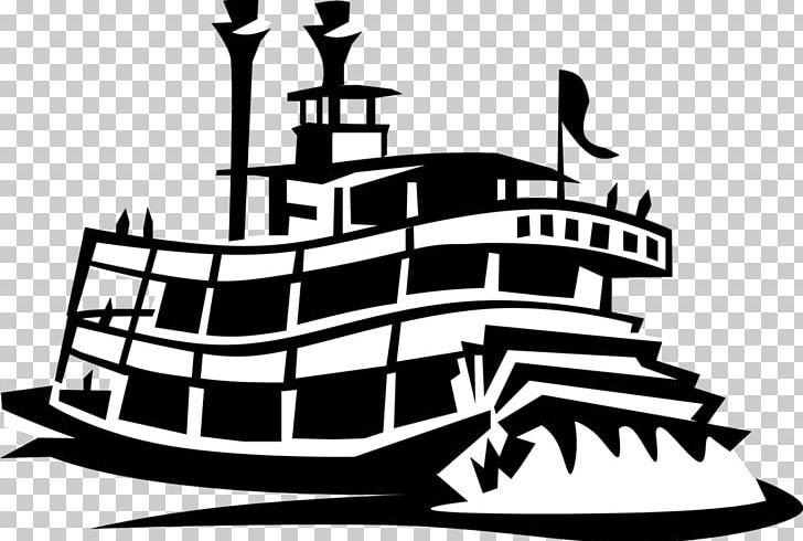 Riverboat Steamboat Paddle Steamer PNG, Clipart, Artwork, Black And White, Boat, Brand, Drawing Free PNG Download